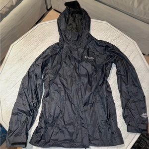 Black Windbreaker/ raincoat Columbia